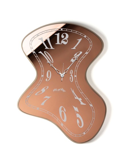 Arti & Mestieri - Orologio da parete Salvador-beige/crystal luxe ambra 51,5 x 70 cm di altezza