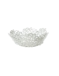 Arti & Mestieri - Centrotavola di design Scarabocchio piccolo-bianco marmo ∅ 28 x 10 cm di altezza