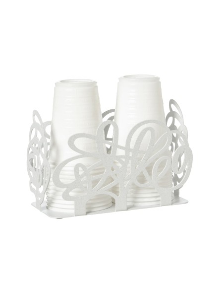 Arti & Mestieri - Porta bicchieri Scarabocchio-chantilly 16 x 8 x 10,5 cm di altezza