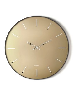 Arti & Mestieri - Orologio da parete Giotto 60-nero/velour luxe bronzo-∅ 60 cm