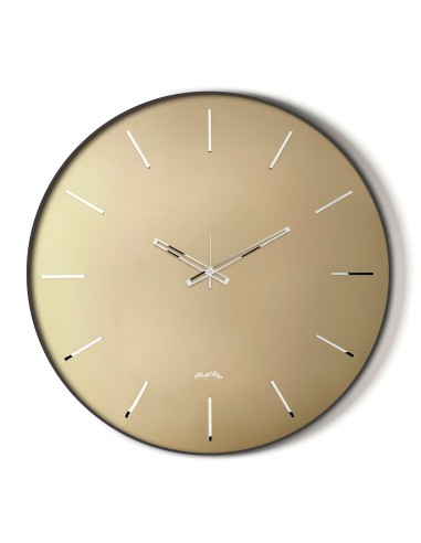Arti & Mestieri - Orologio da parete Giotto 60-nero/velour luxe bronzo-∅ 60 cm
