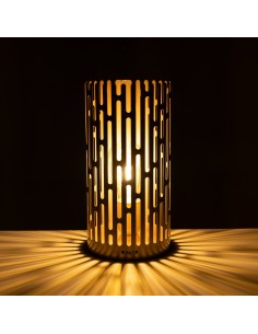Arti & Mestieri - Lampada da tavolo Kamalea-nero ⌀ 15x30 cm di altezza 2
