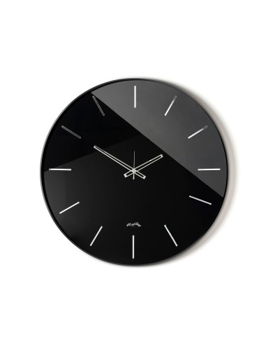 Arti & Mestieri - Orologio da parete Giotto 45-nero/crystal luxe nero-∅ 45 cm