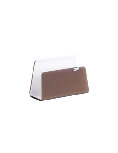Vesta Home - Porta Tovaglioli Verticale Like Water·marrone Monosatinato·13 X 6 X 8,5 H Th. 5 Mm