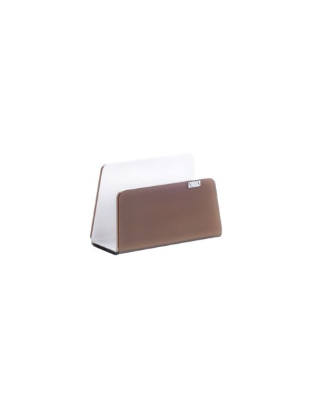 Vesta Home - Porta Tovaglioli Verticale Like Water·marrone Monosatinato·13 X 6 X 8,5 H Th. 5 Mm