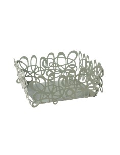 Arti & Mestieri - Portatovaglioli di design Scarabocchio-chantilly 17 x 17 x 9 cm di altezza 2