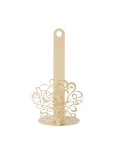 Arti & Mestieri - Porta rotolo da cucina Scarabocchio-chantilly ∅ 15 x 30 cm di altezza