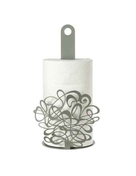 Arti & Mestieri - Porta rotolo da cucina Scarabocchio-chantilly ∅ 15 x 30 cm di altezza