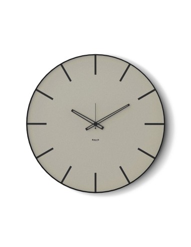 Arti & Mestieri - Orologio da parete moderno Symbol 45-nero/fango ∅ 45 cm