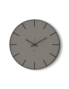Arti & Mestieri - Orologio da parete moderno Symbol 45-nero/fango ∅ 45 cm