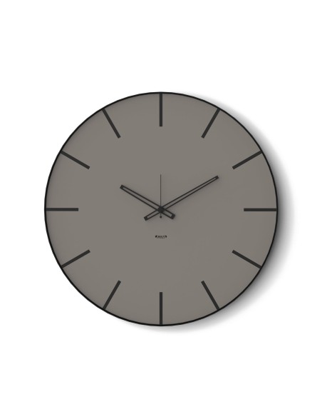 Arti & Mestieri - Orologio da parete moderno Symbol 45-nero/fango ∅ 45 cm