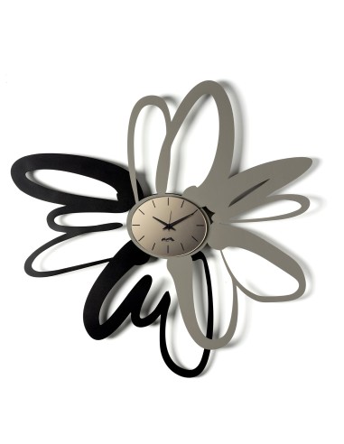 Arti & Mestieri - Orologio da parete Shodo-fango/nero/velour luxe bronzo 74 x 71 cm di altezza
