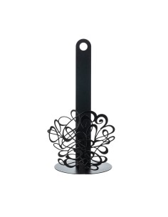 Arti & Mestieri - Porta rotolo da cucina Scarabocchio-nero-∅ 15 x 30 cm di altezza