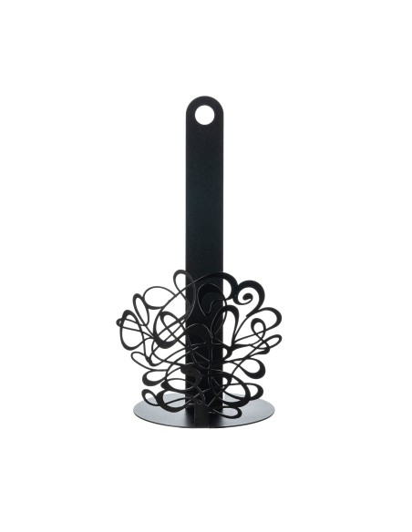 Arti & Mestieri - Porta rotolo da cucina Scarabocchio-nero-∅ 15 x 30 cm di altezza