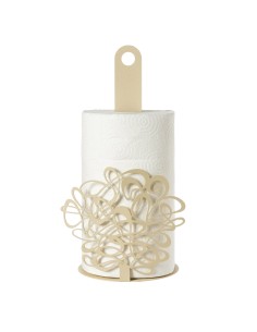 Arti & Mestieri - Porta rotolo da cucina Scarabocchio-nero-∅ 15 x 30 cm di altezza 2