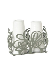 Arti & Mestieri - Porta bicchieri Scarabocchio-giada 16 x 8 x 10,5 cm di altezza 2