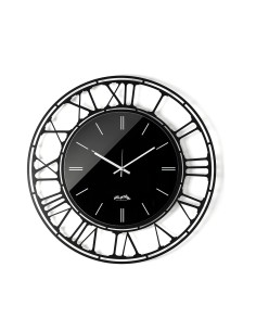 Arti & Mestieri - Orologio da parete Axis 70-nero/crystal luxe nero ∅ 70 cm