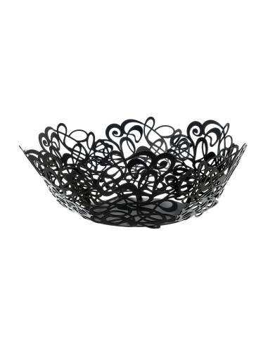 Arti & Mestieri - Centrotavola di design Scarabocchio grande-nero Ø38x13H