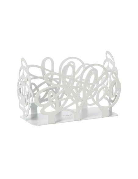 Arti & Mestieri - Porta bicchieri Scarabocchio-bianco marmo 16 x 8 x 10,5 cm di altezza