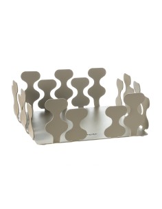Arti & Mestieri - Portatovaglioli di design Nori-sabbia 17 x 17 x 7 cm di altezza