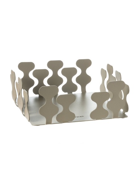 Arti & Mestieri - Portatovaglioli di design Nori-sabbia 17 x 17 x 7 cm di altezza