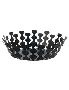 Arti & Mestieri - Centrotavola moderno Nori grande-nero-∅ 28 x 12 cm di altezza