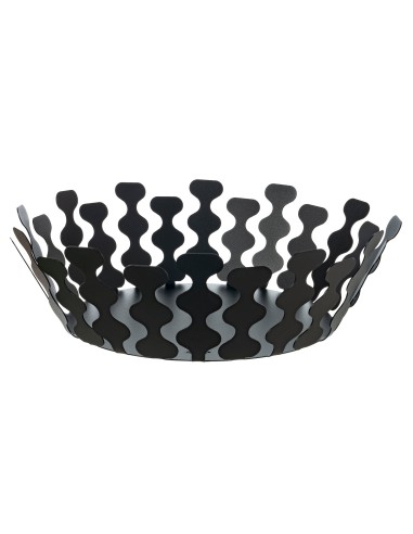 Arti & Mestieri - Centrotavola moderno Nori grande-nero-∅ 28 x 12 cm di altezza