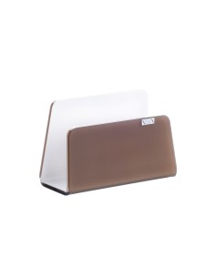Vesta Home - Porta Tovaglioli Verticale Like Water·marrone Monosatinato·13 X 6 X 8,5 H Th. 5 Mm