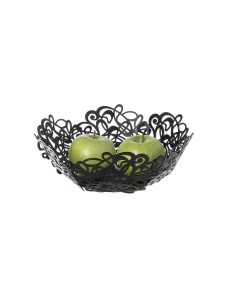 Arti & Mestieri - Centrotavola di design Scarabocchio piccolo-nero-∅ 28 x 10 cm di altezza 2