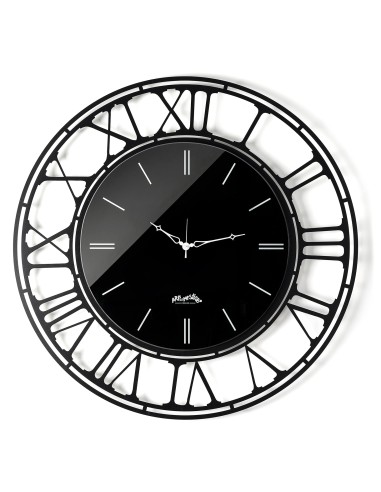 Arti & Mestieri - Orologio da parete Axis 90-nero/crystal luxe nero ∅ 90 cm