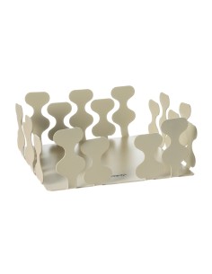 Arti & Mestieri - Portatovaglioli di design Nori-chantilly 17 x 17 x 7 cm di altezza
