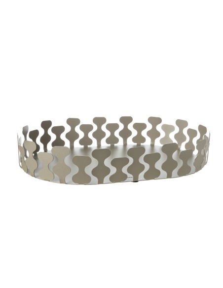 Arti & Mestieri - Vassoio moderno Nori-sabbia 48 x 30 x 8 cm di altezza