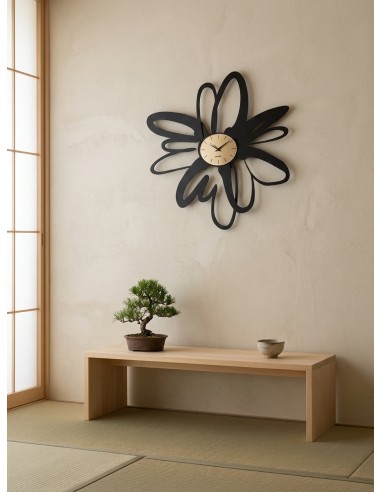 Arti & Mestieri - Orologio da parete Shodo-beige/sabbia/velour luxe bronzo 74 x 71 cm di altezza