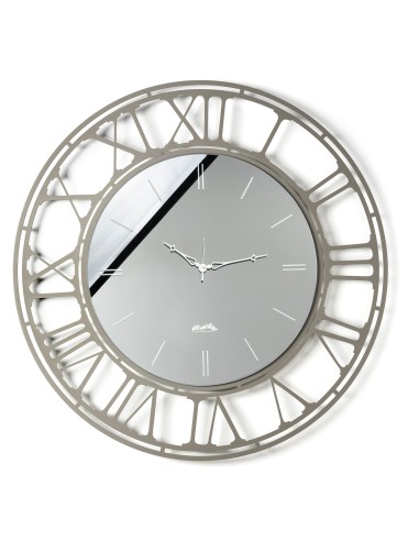 Arti & Mestieri - Orologio da parete Axis 90-fango/crystal luxe fumé ∅ 90 cm