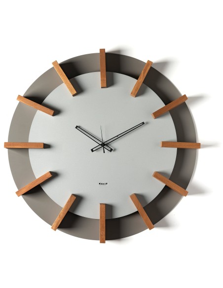 Arti & Mestieri - Orologio da parete particolare Timon-fango/alluminio ∅ 70 cm