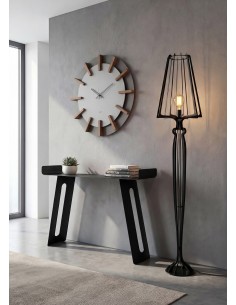 Arti & Mestieri - Orologio da parete particolare Timon-fango/alluminio ∅ 70 cm 2