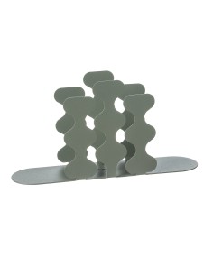 Arti & Mestieri - Portatovaglioli di design Nori verticale-giada 24 x 6 x 12 cm di altezza
