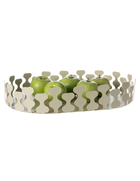 Arti & Mestieri - Vassoio moderno Nori bianco marmo 48 x 30 x 8 cm di altezza