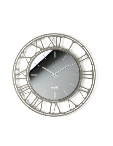 Arti & Mestieri - Orologio da parete Axis 70-fango/crystal luxe fumé ∅ 70 cm
