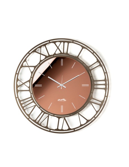 Arti & Mestieri - Orologio da parete Axis 70-fango/crystal luxe fumé ∅ 70 cm