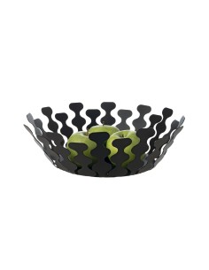 Arti & Mestieri - Centrotavola moderno Nori piccolo-nero-∅ 32 x 12,5 cm di altezza 2