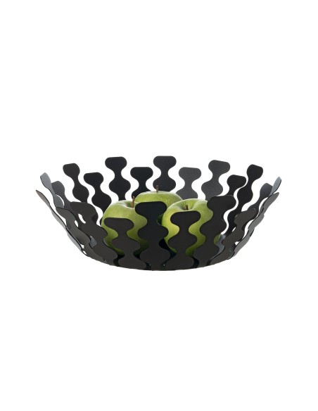 Arti & Mestieri - Centrotavola moderno Nori piccolo-nero-∅ 32 x 12,5 cm di altezza