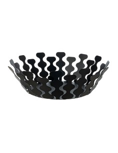 Arti & Mestieri - Centrotavola moderno Nori piccolo-nero-∅ 32 x 12,5 cm di altezza