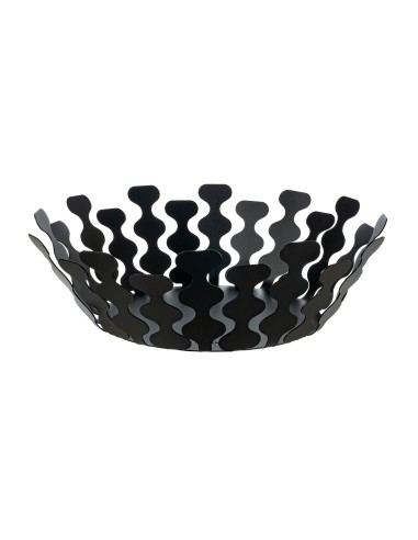 Arti & Mestieri - Centrotavola moderno Nori piccolo-nero-∅ 32 x 12,5 cm di altezza