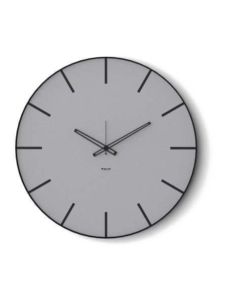 Arti & Mestieri - Orologio da parete moderno Symbol 60-nero/alluminio-∅ 60 cm
