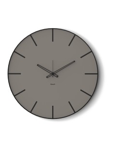 Arti & Mestieri - Orologio da parete moderno Symbol 60-nero/fango ∅ 60 cm