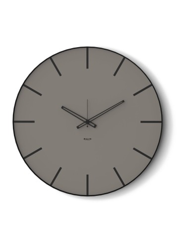 Arti & Mestieri - Orologio da parete moderno Symbol 60-nero/fango ∅ 60 cm