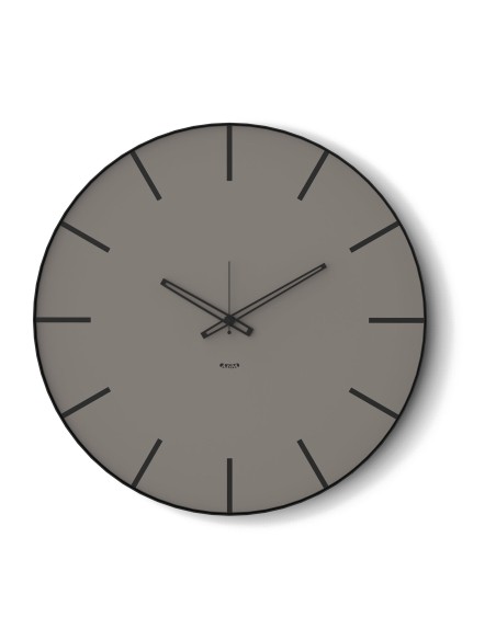 Arti & Mestieri - Orologio da parete moderno Symbol 60-nero/fango ∅ 60 cm