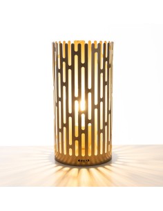 Arti & Mestieri - Lampada da tavolo Kamalea-oro laccato ⌀ 15x30 cm di altezza 2