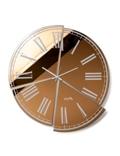 Arti & Mestieri - Orologio da parete particolare Kintsugi-beige/crystal luxe ambra 66 x 70 cm di altezza